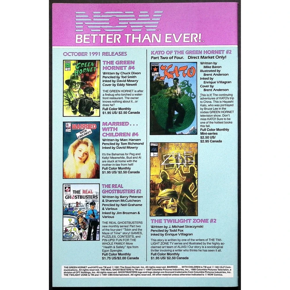 NOW Comics The Green Hornet‎ # 1 2 3 Comic Books Lot Set Newsstand 1991